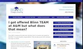 
							         Offered Blinn Team or Engineering Academy at Texas A&M? | Brand ...								  
							    