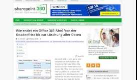 
							         Office 365-Abo abgelaufen: Gnadenfrist nutzen, migrieren, reaktivieren								  
							    