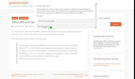 
							         Office 365 Anti-Spam IP Delist Portal – geekdecoder								  
							    