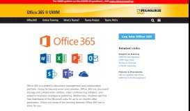
							         Office 365 at UWM - UW-Milwaukee								  
							    