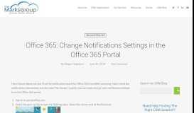 
							         Office 365: Change Notifications Settings in the Office 365 Portal | The ...								  
							    