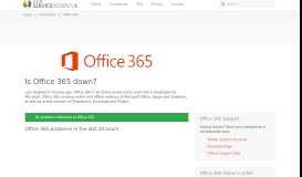 
							         Office 365 down? Current status and problems - Is The Service Down ...								  
							    