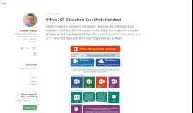 
							         Office 365 Education Essentials Login at: http://portal.office.com ...								  
							    