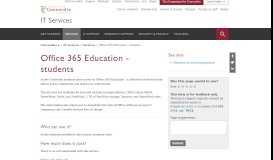 
							         Office 365 Education - students - Concordia University								  
							    
