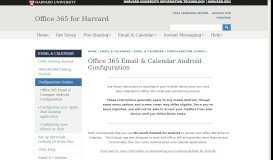 
							         Office 365 Email & Calendar Android Configuration | Office 365 for ...								  
							    