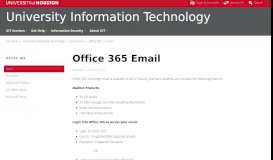 
							         Office 365 Email - University of Houston								  
							    