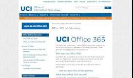 
							         Office 365 for Education — Office of Information ... - UCI OIT								  
							    