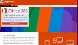 
							         Office 365 | | Information Services | Oregon State University								  
							    
