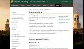 
							         Office 365 | Information Technology Services | Baylor University								  
							    