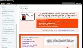 
							         Office 365 - IT Technical Assistance Center - Wiki @ MU								  
							    