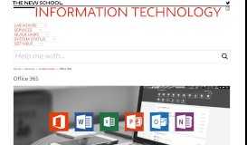
							         Office 365 | IT Website - Information Technology - The New School								  
							    