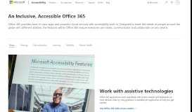 
							         Office 365 – Microsoft accessibility								  
							    