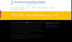 
							         Office 365 – Microsoft Teams (gr. 6-8) – St. Germaine School								  
							    