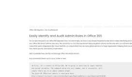 
							         Office 365 Migration How-to: Identify and Manage Tenant ...								  
							    