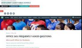 
							         Office 365 - Montgomery County Public Schools, Rockville, MD								  
							    