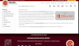 
							         Office 365 / Office 365 in CUSD - Chandler Unified School District								  
							    