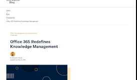 
							         Office 365 Redefines Knowledge Management - ShareGate								  
							    