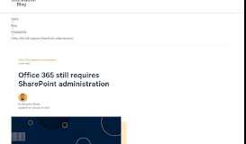 
							         Office 365 still requires SharePoint Administration - ShareGate								  
							    