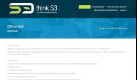 
							         Office 365 Subscriptions |think S3 | Cloud Solutions & Managed ...								  
							    