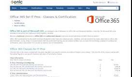 
							         Office 365 Technical Training Courses & Certifications for IT ...								  
							    