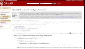 
							         Office 365 (Thunderbird) - Configure Thunderbird								  
							    