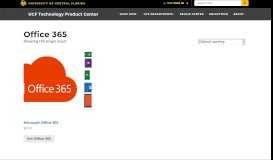 
							         Office 365 – UCF Technology Product Center								  
							    