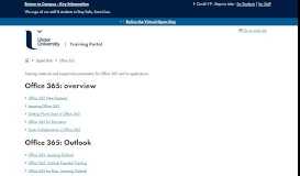 
							         Office 365 - Ulster University Training Portal								  
							    