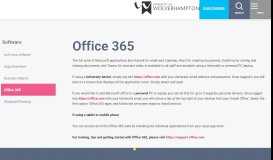 
							         Office 365 - University of Wolverhampton								  
							    