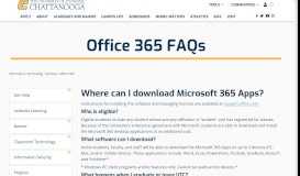 
							         Office 365 - UTC.edu								  
							    