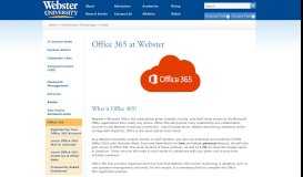 
							         Office 365 - Webster University								  
							    