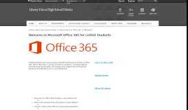 
							         Office 365 / Welcome - Liberty Union High School District								  
							    