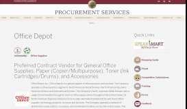 
							         Office Depot | Procurement Services								  
							    