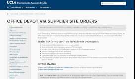 
							         Office Depot Via Supplier Site Orders | UCLA Purchasing & Accounts ...								  
							    