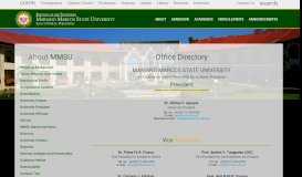 
							         Office Directory | Mariano Marcos State University								  
							    