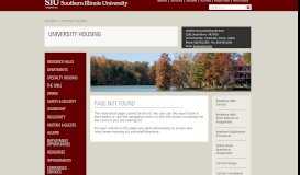 
							         Office Directory - University Housing - Southern Illinois University								  
							    