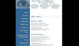 
							         Office Hours - Eye Clinic of Bellevue & Overlake Optical								  
							    