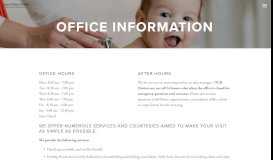 
							         office info — Happy and Healthy Pediatrics								  
							    