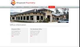 
							         Office Information - Kingwood Psychiatry								  
							    