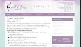 
							         Office Information * Obstetrics And Gynecology Associates, Inc Of ...								  
							    