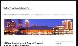 
							         Office Locations & Appointment Scheduling Contacts – Select ...								  
							    