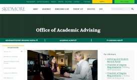 
							         Office of Academic Advising Home - Saratoga Springs								  
							    