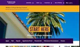
							         Office of Admission | Whittier College								  
							    