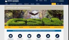 
							         Office of Admissions | Georgia Southern University								  
							    