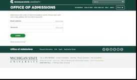 
							         Office of Admissions | MSU								  
							    