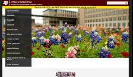 
							         Office of Admissions | Texas A&M University - Home page | Office of ...								  
							    