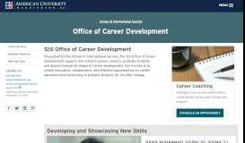 
							         Office of Career Development | School of ... - American University								  
							    