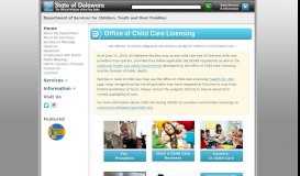 
							         Office of Child Care Licensing - Department of Services for Children ...								  
							    