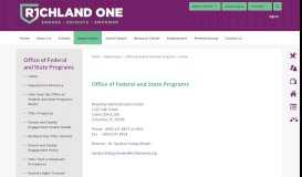 
							         Office of Federal and State Programs / Home - Richland County ...								  
							    