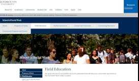 
							         Office of Field and Professional Education | School of Social Work ...								  
							    