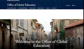 
							         Office of Global Education | Georgetown University								  
							    